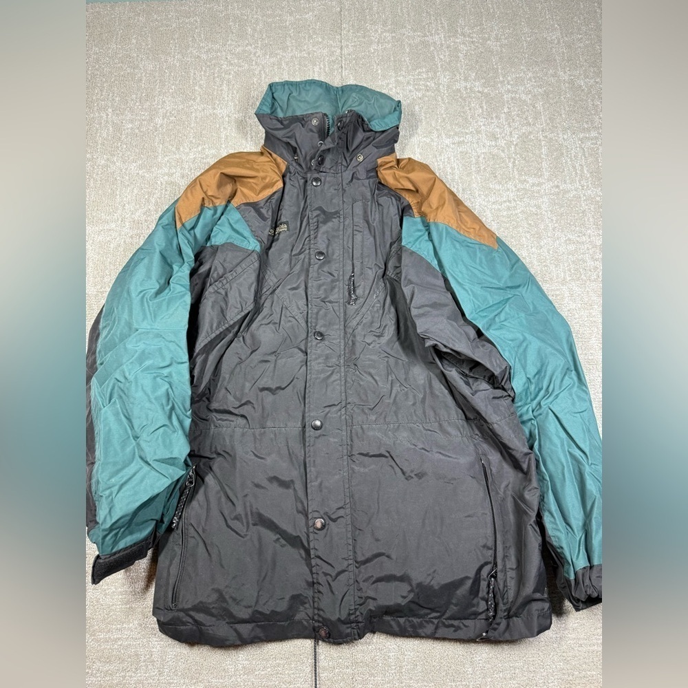 Columbia Vintage Full Zip Windbreaker Jacket Mens Size Medium